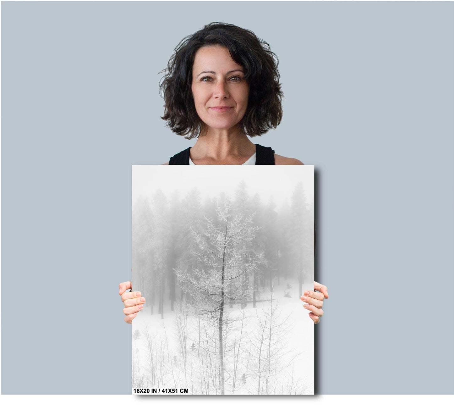 Winter Landscape Decor – Cozy Cabin Snowy Scene Print | Rustic Seasonal Wall Art