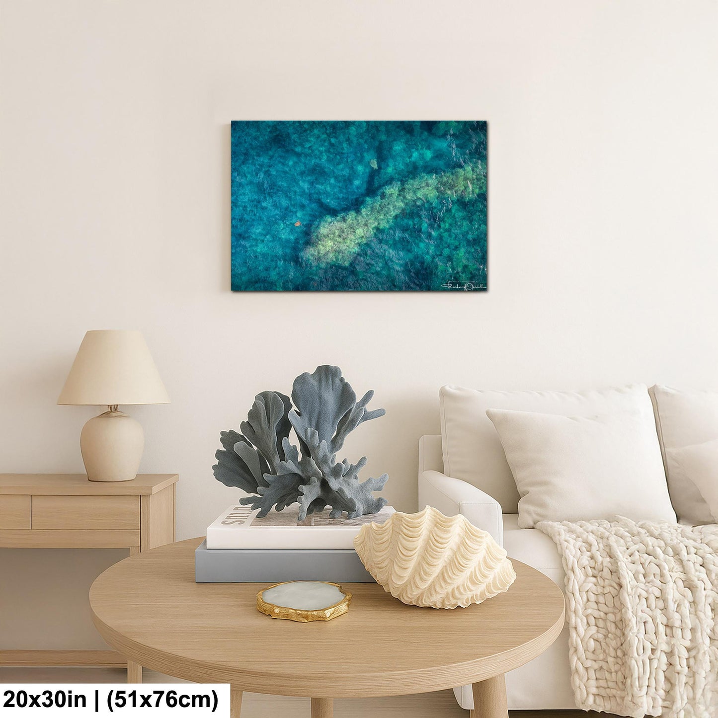 Sea Turtle Wall Art: Maui Ocean View - Tropical Coastal Decor