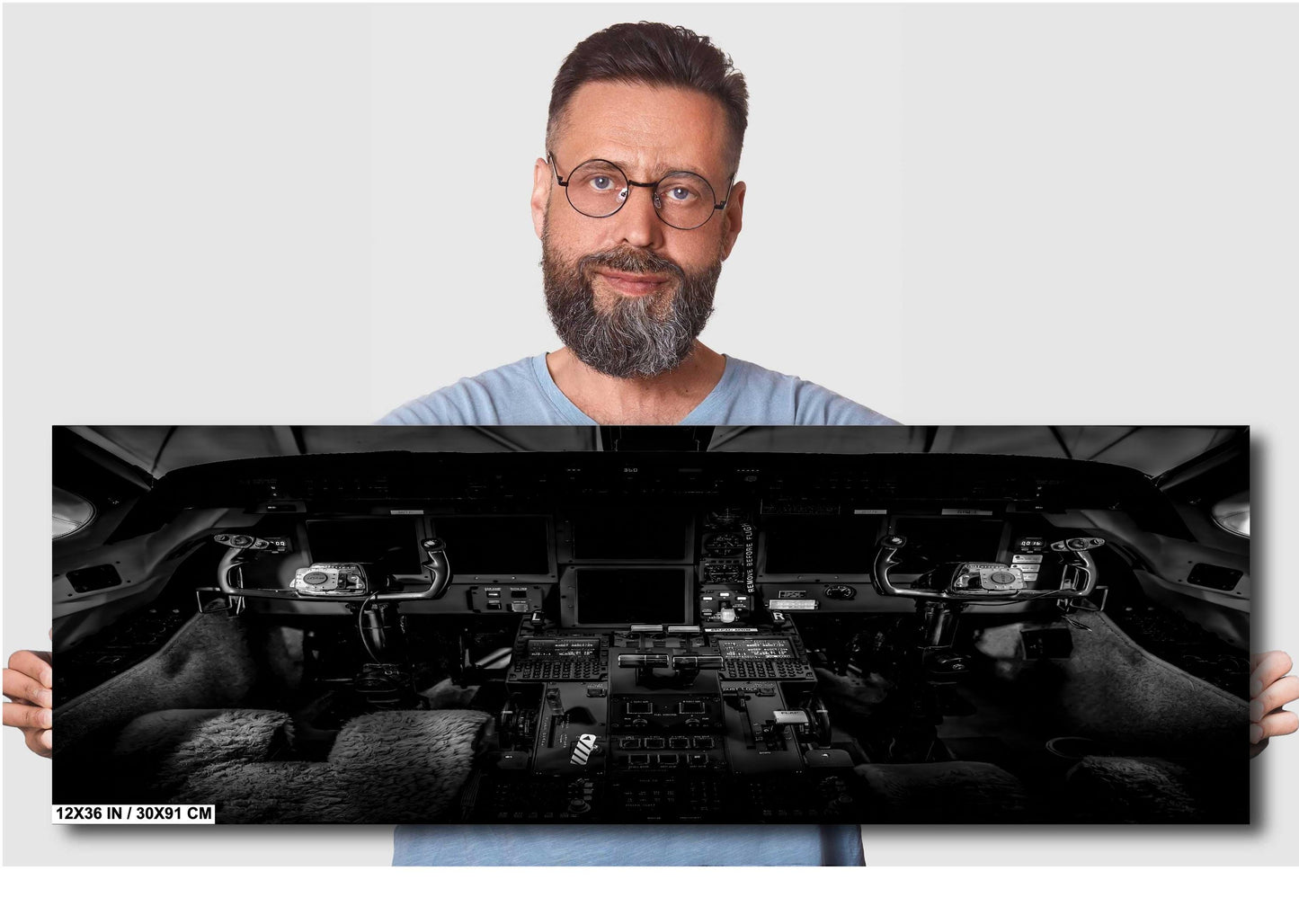 Gulfstream V Cockpit - Pilot Cockpit Print | Ready To Hang Canvas & Metal Aviation Print