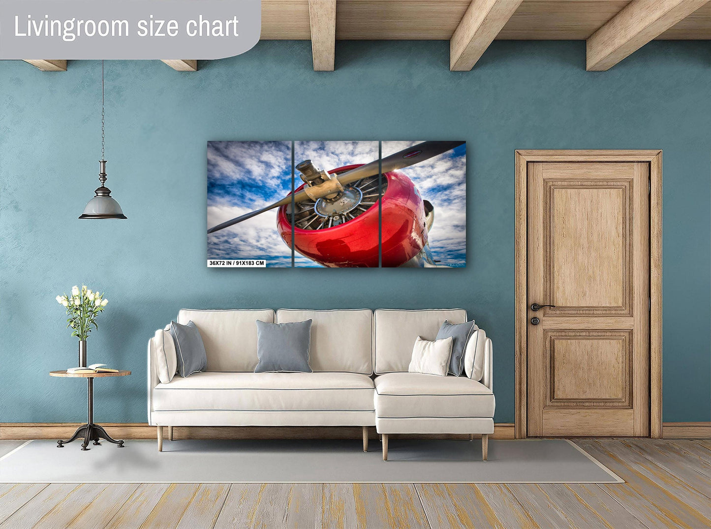 Vintage Airplane Canvas - DC-3 Military Aviation Art | Ready To Hang Canvas Print