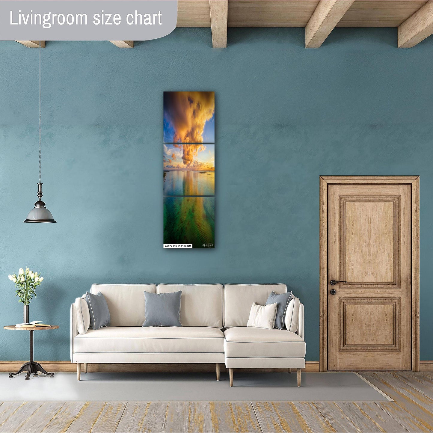 Florida Keys Wall Art – Tropical Seascape Decor | Sunset Ocean Print Canvas