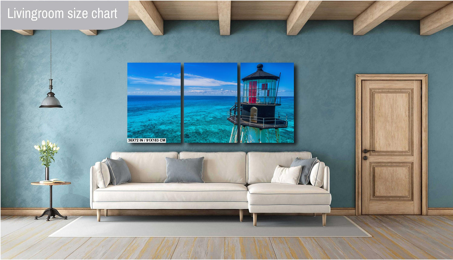 Alligator Reef Lighthouse Print - Florida Keys Wall Art | Ready To Hang Canvas