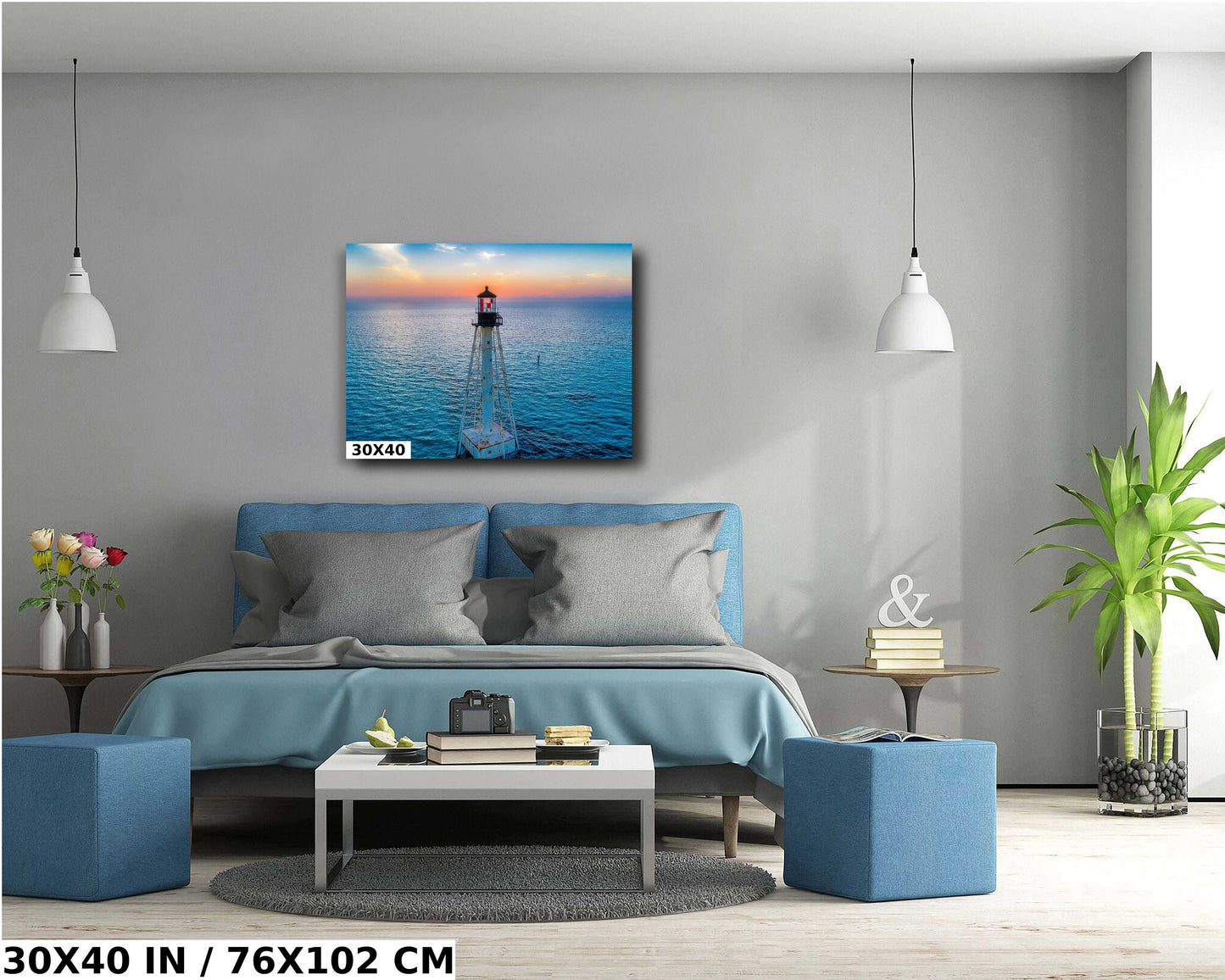 Alligator Reef Lighthouse Print – Nautical Wall Decor | Canvas, Metal & Acrylic Art