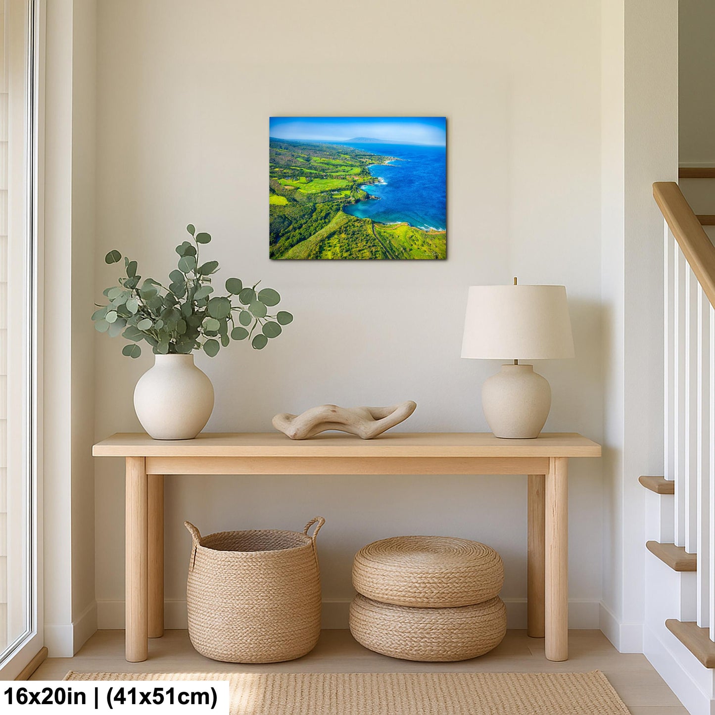 Kapalua Wall Art – Maui Tropical Print | PGA Golf Course Art on Canvas or Metal