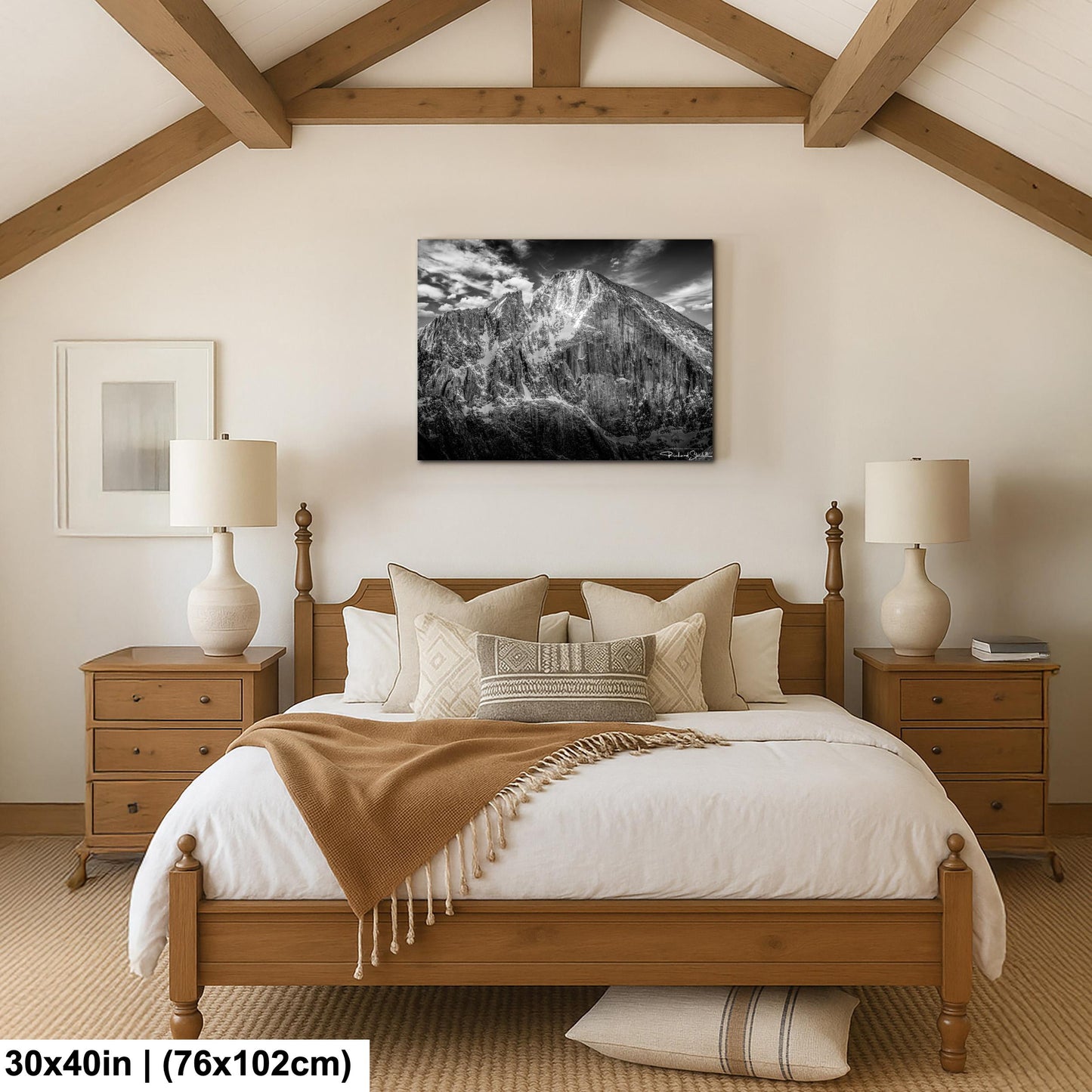 Rocky Mountain Wall Art – Longs Peak Print on Premium Photo Paper Canvas