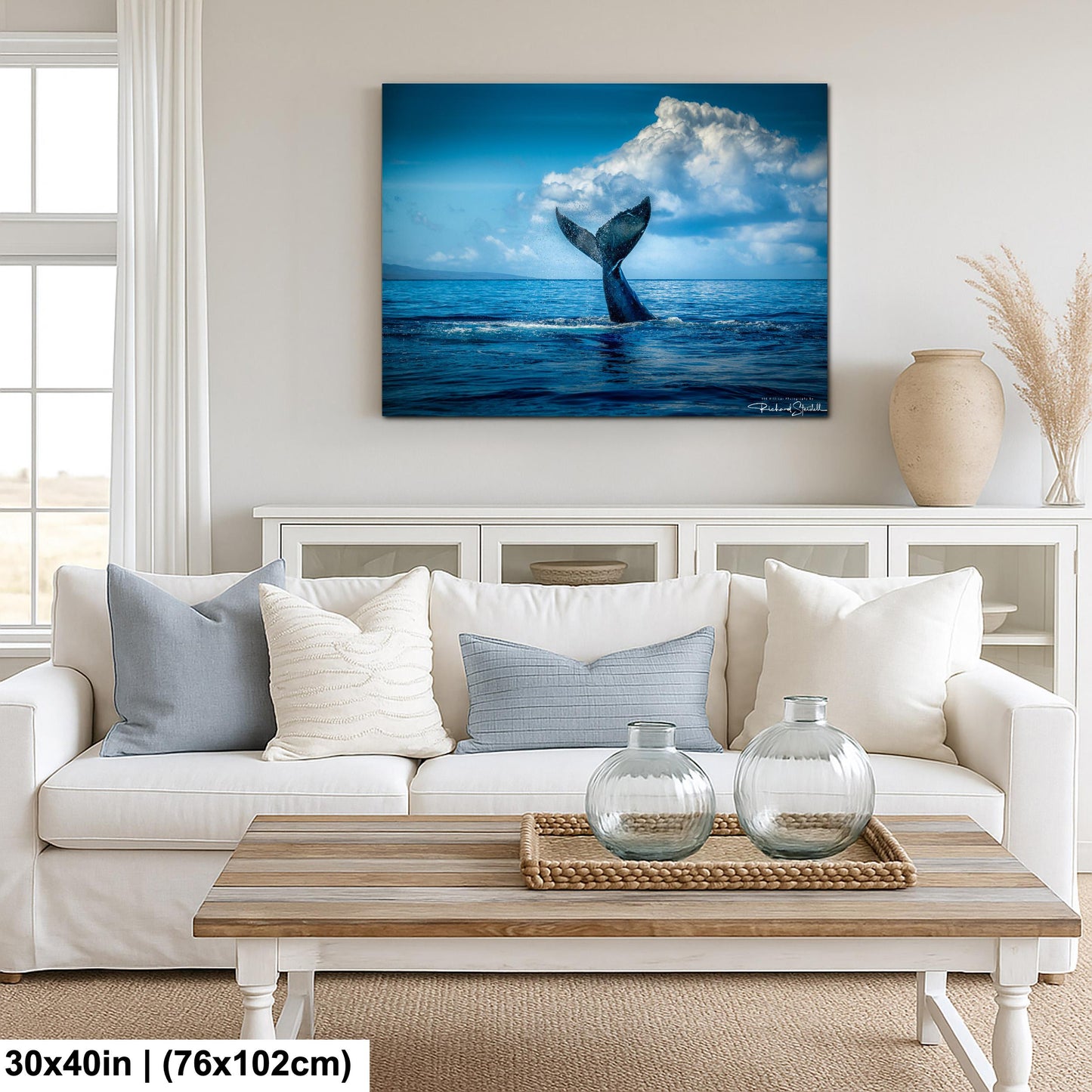 Humpback Whale Wall Art – Ocean Photo Print | Premium Photo Paper Decor