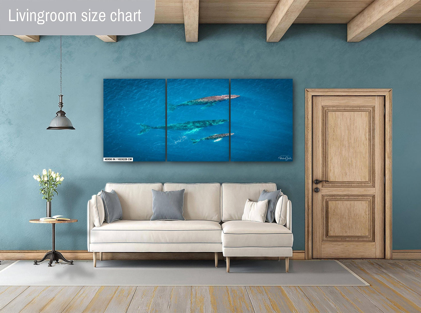 Humpback Whale Wall Art – Marine Home Decoration | Vibrant Ocean Canvas Print