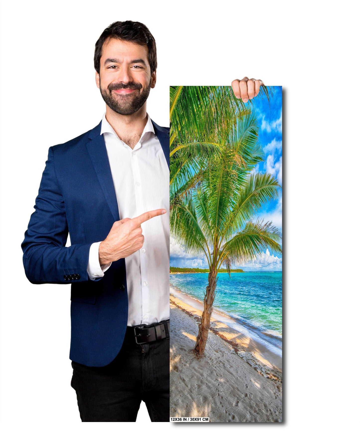 Palm Tree Wall Art – Tropical Palm Painting | Ready to Hang Canvas & Metal Print