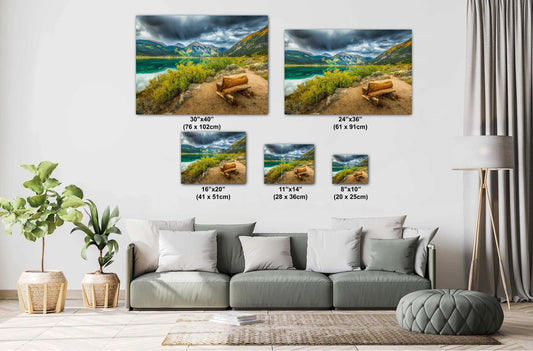 Twin Lakes Colorado Photo - Mountain Wall Art | Ready To Hang Canvas Print
