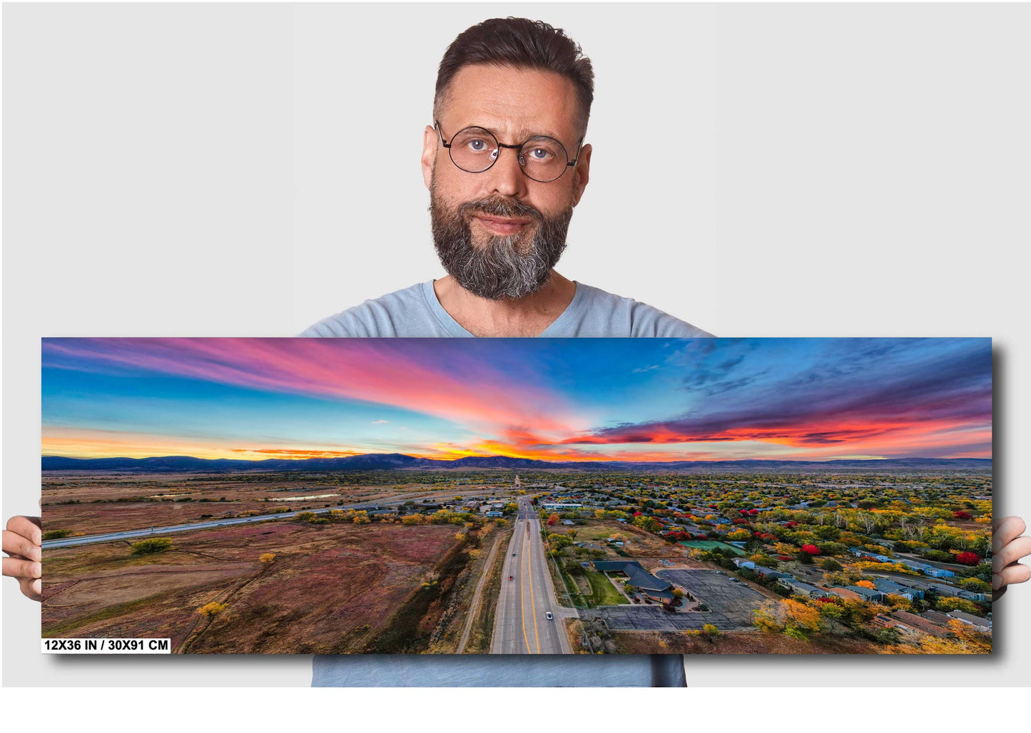 Boulder Sunset Wall Art – Flatirons Canvas Print | Autumn Mountain Decor