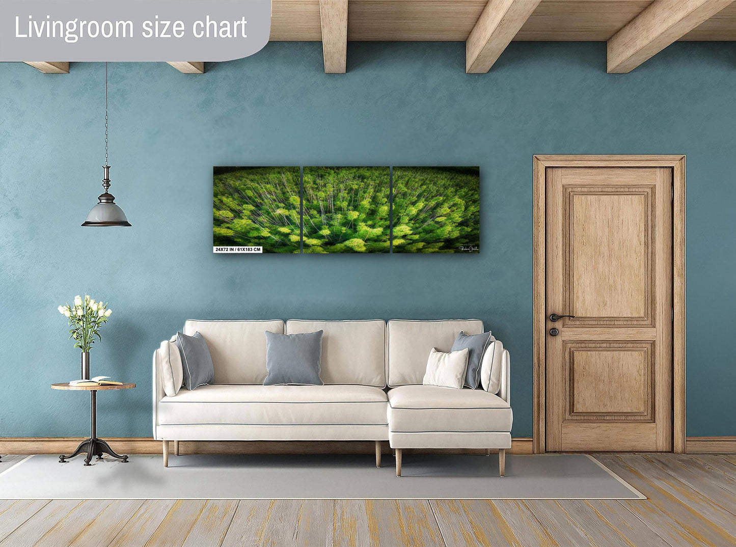 Bamboo Forest Wall Art - Nature Wall Decor | Botanical Canvas Print, Acrylic & Metal