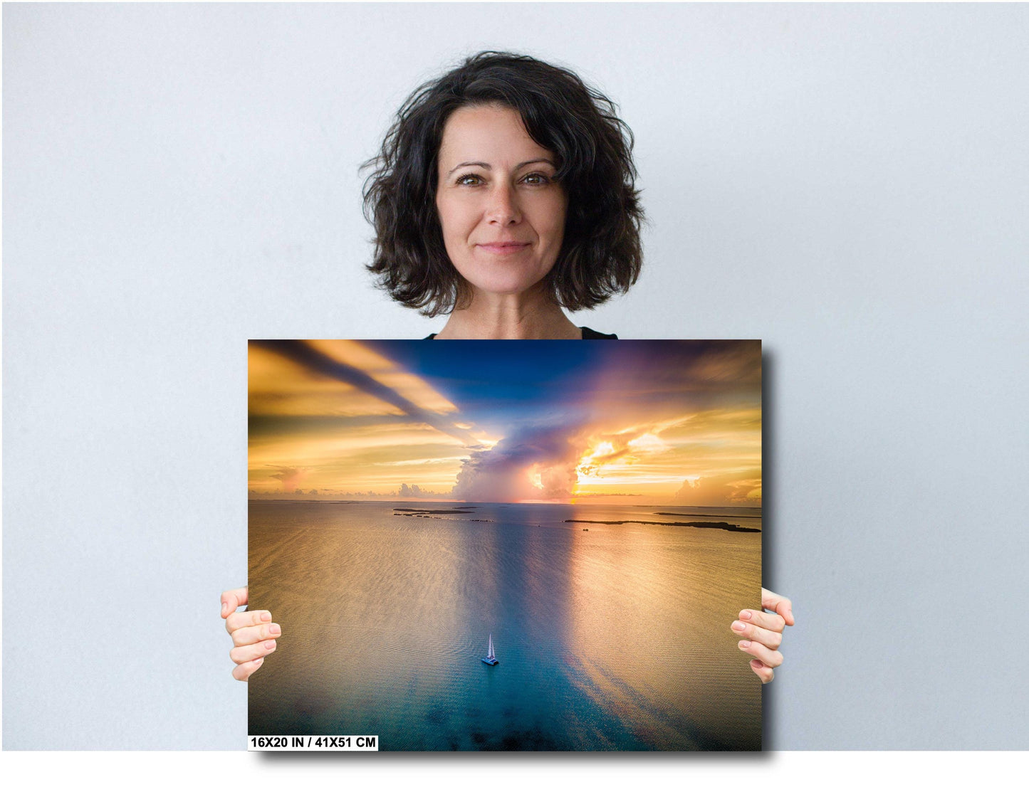 Florida Keys Wall Art - Sunset Canvas Print | Ready to Hang Nautical Decor