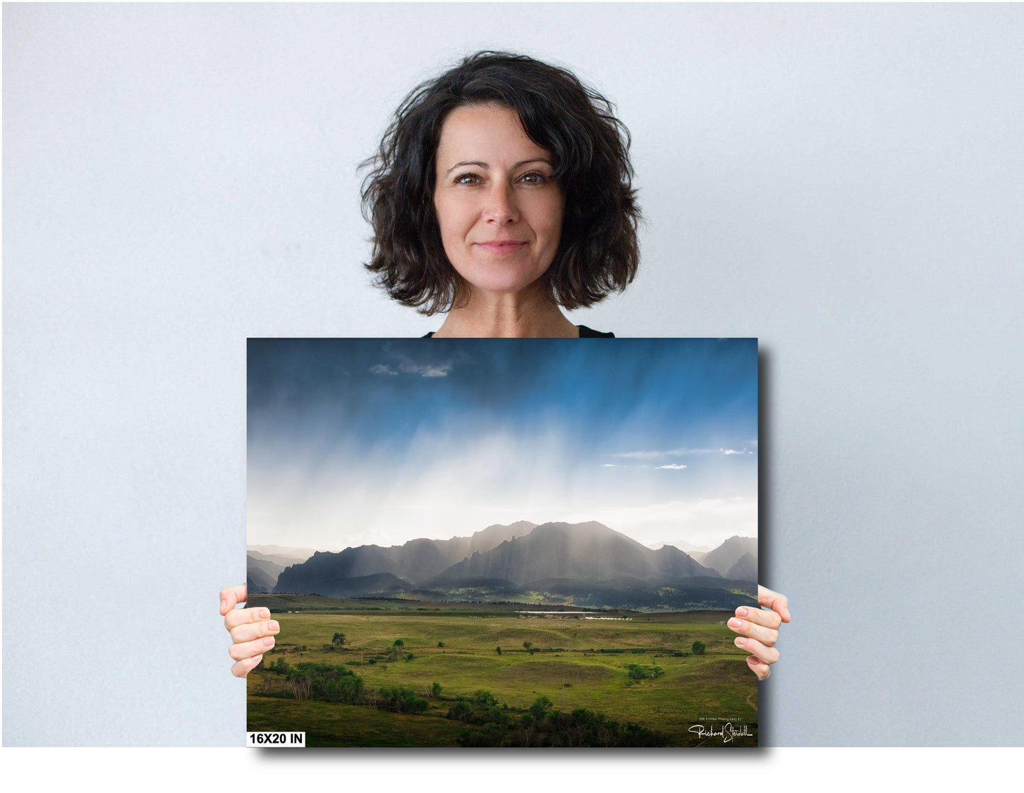 Boulder Flatirons Sunset - Colorado Wall Art | Vivid Sunset Colors Canvas Print