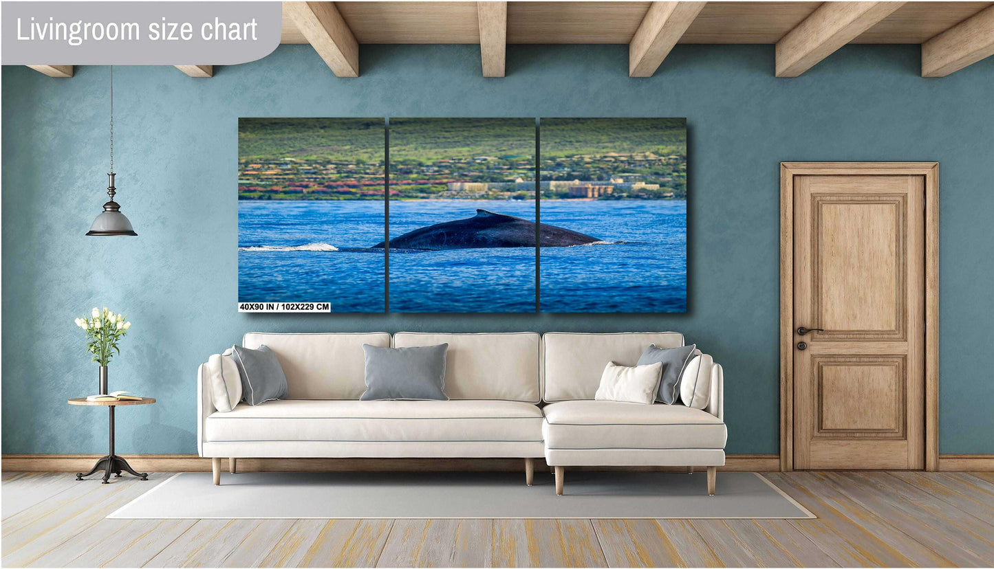 Humpback Whale Wall Art - Ready To Hang Canvas, Metal & Acrylic Ocean Decor