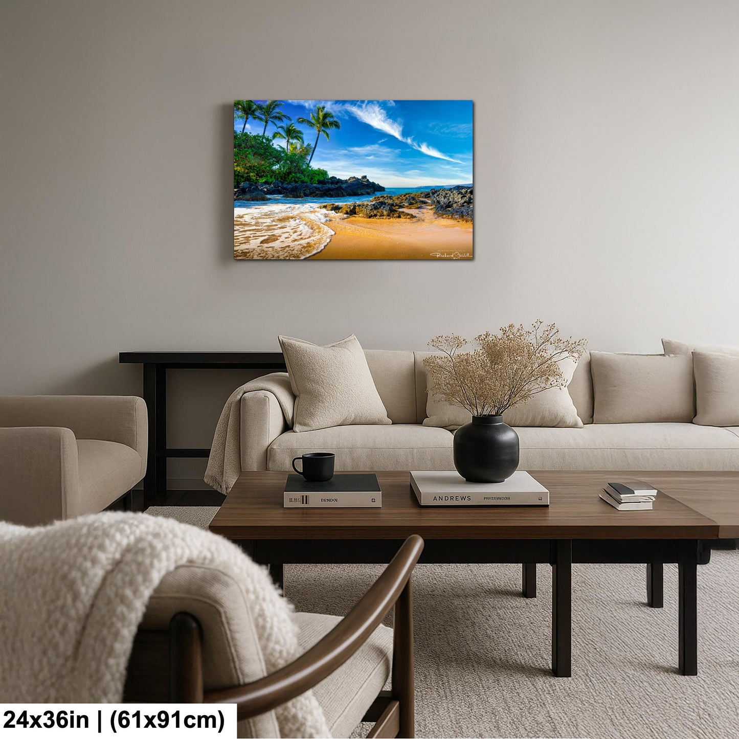 Maui Secret Beach Photo Print - Sunrise Ocean Wall Art on Premium Paper
