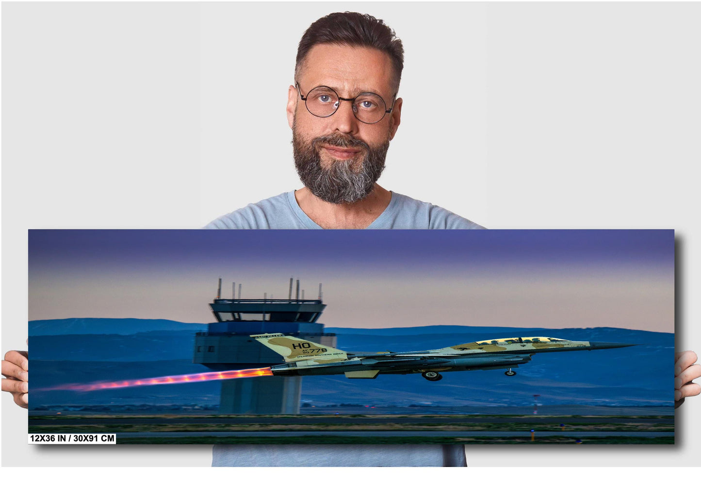 F-16 Wall Art – Fighter Jet Decor | Military Aircraft Art | Unique Home Artwork