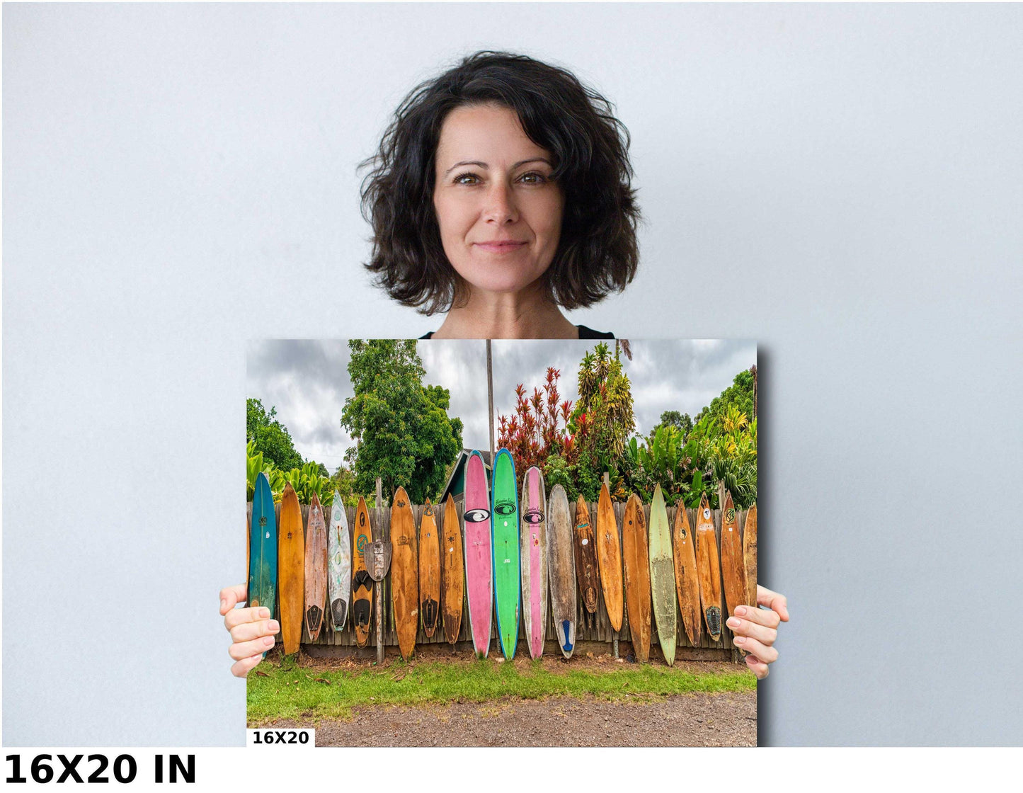 Surfboards Wall Art | Coastal Beach Decor - Modern Ocean Wave Poster