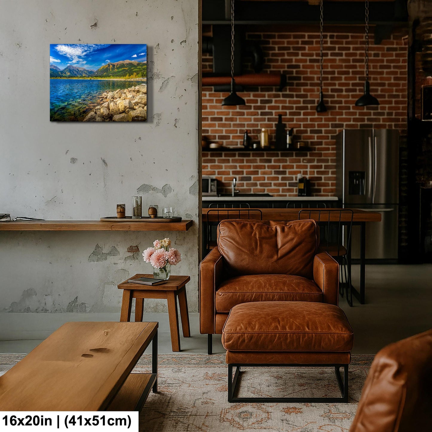 Twin Lakes Colorado Wall Art: Mountain Landscape Canvas or Metal