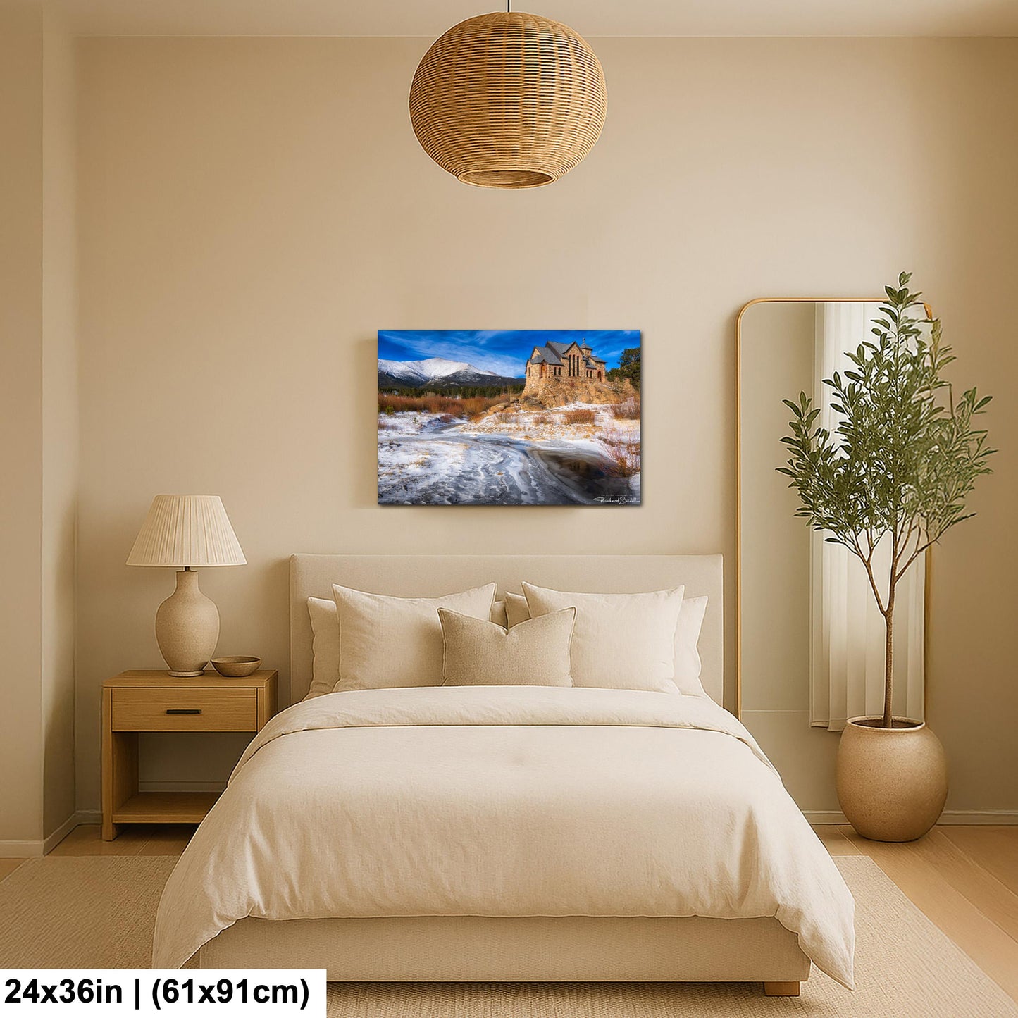 Rocky Mountain Chapel Print: Colorado Nature Wall Art (Canvas, Metal or Paper)