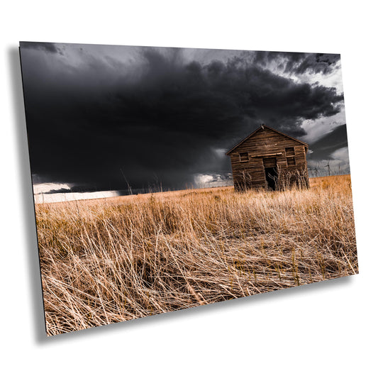 Rustic Farm Wall Art – Old Red Barn Print | Storm Photography Art Canvas
