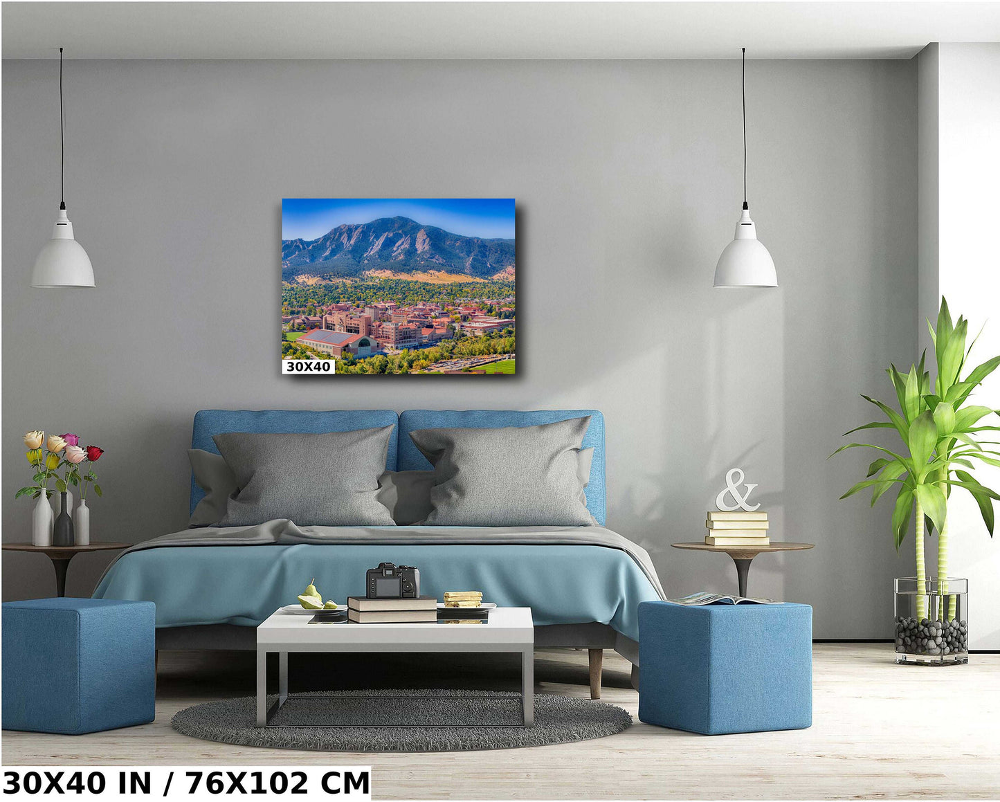 Folsom Field Wall Art - Boulder Colorado Decor | CU Buffs Canvas Print
