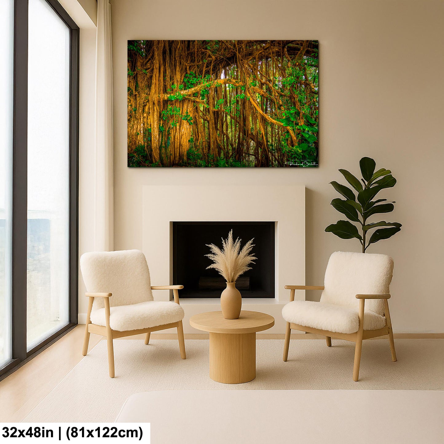 Tropical Maui Wall Art -Tree Forest Photo Print