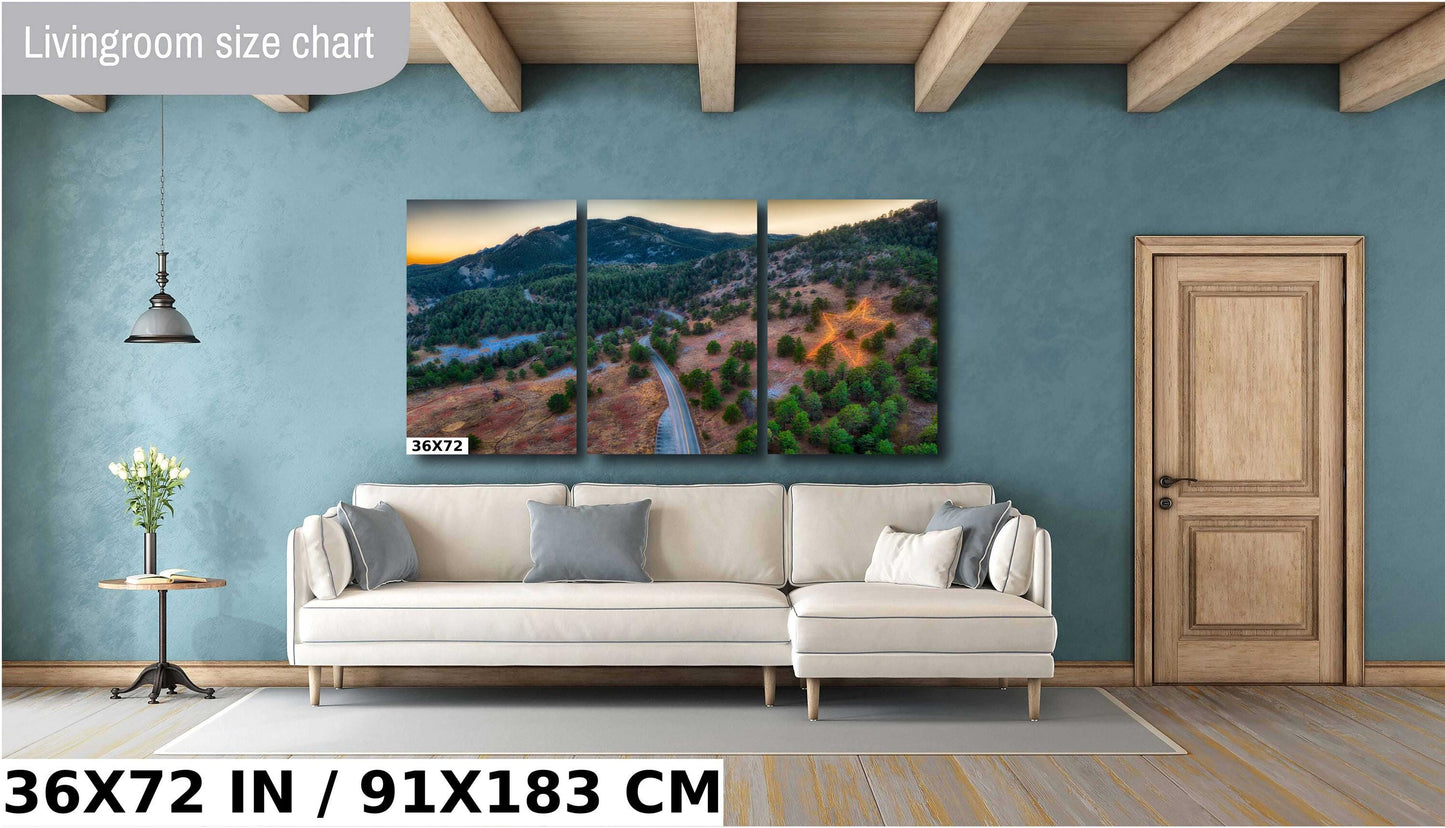 Boulder Flatirons Wall Art – Ready To Hang Canvas, Colorado Mountain Decor