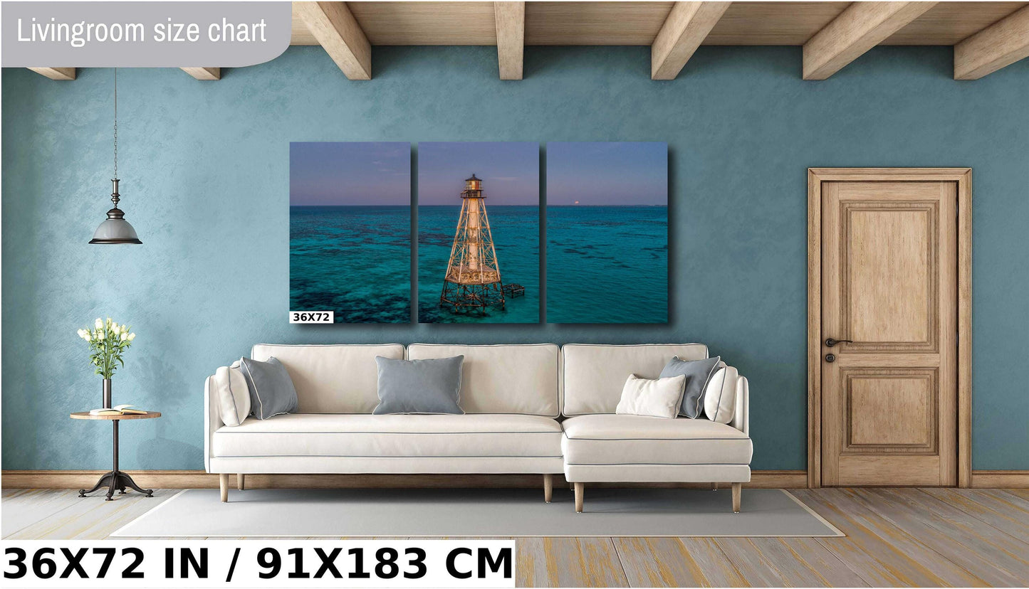 Alligator Reef Lighthouse Wall Art - Coastal Home Decor | Canvas, Metal & Acrylic Prints