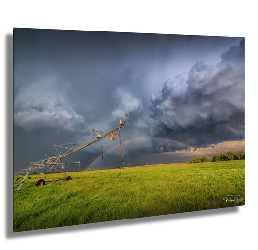 Stormy Sky Wall Art - Moody Landscape Print | Vivid Color Prints & Rainbow Photo