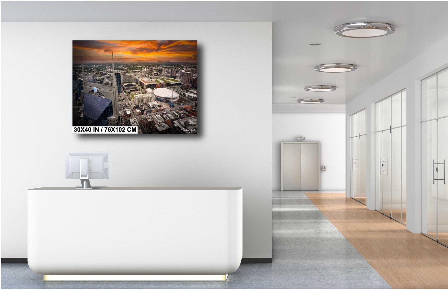 Nashville Skyline Photo Print - Cityscape Wall Art | Music City Photography Gift