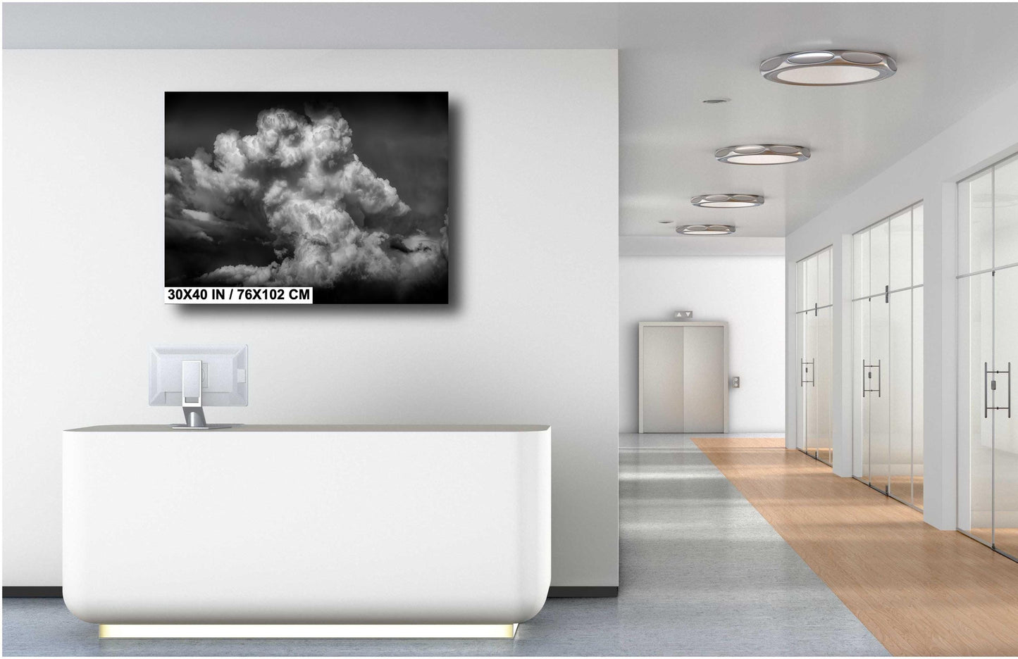 Storm Wall Art - Dramatic Storm Landscape Print | Moody Home Decor Canvas