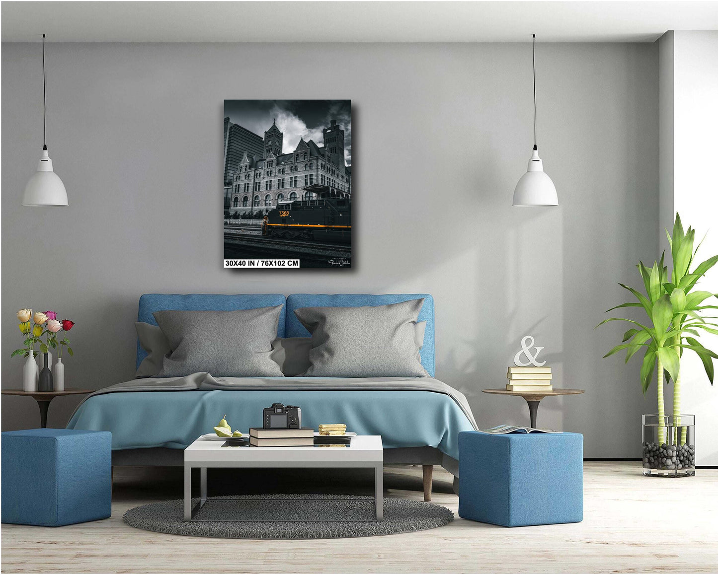 Nashville Wall Art Print – Downtown Nashville Cityscape Wall Art on Archival Photo Paper