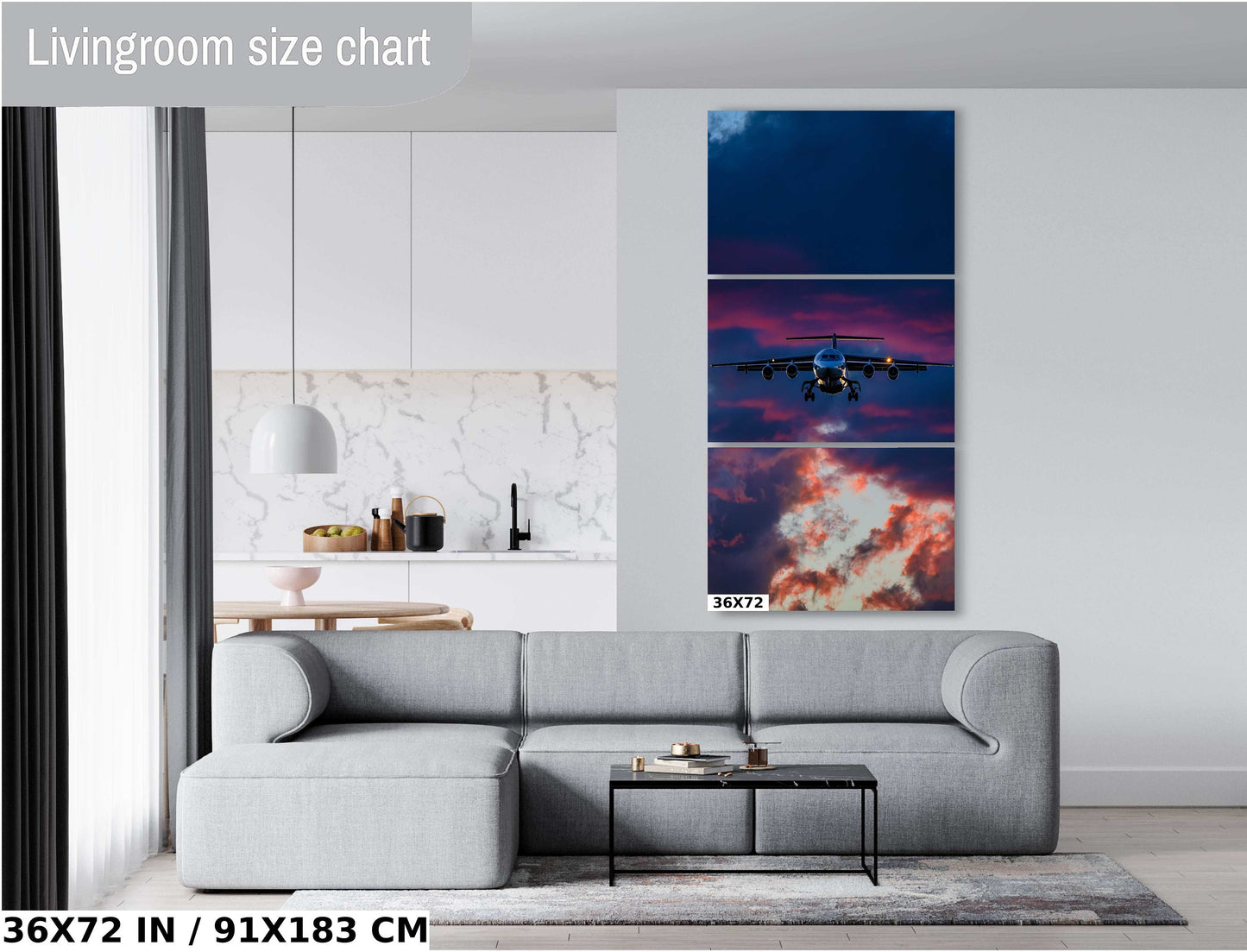 Air Tanker Wall Art – Large Firefighter Decor | Aviation Canvas Print Gift