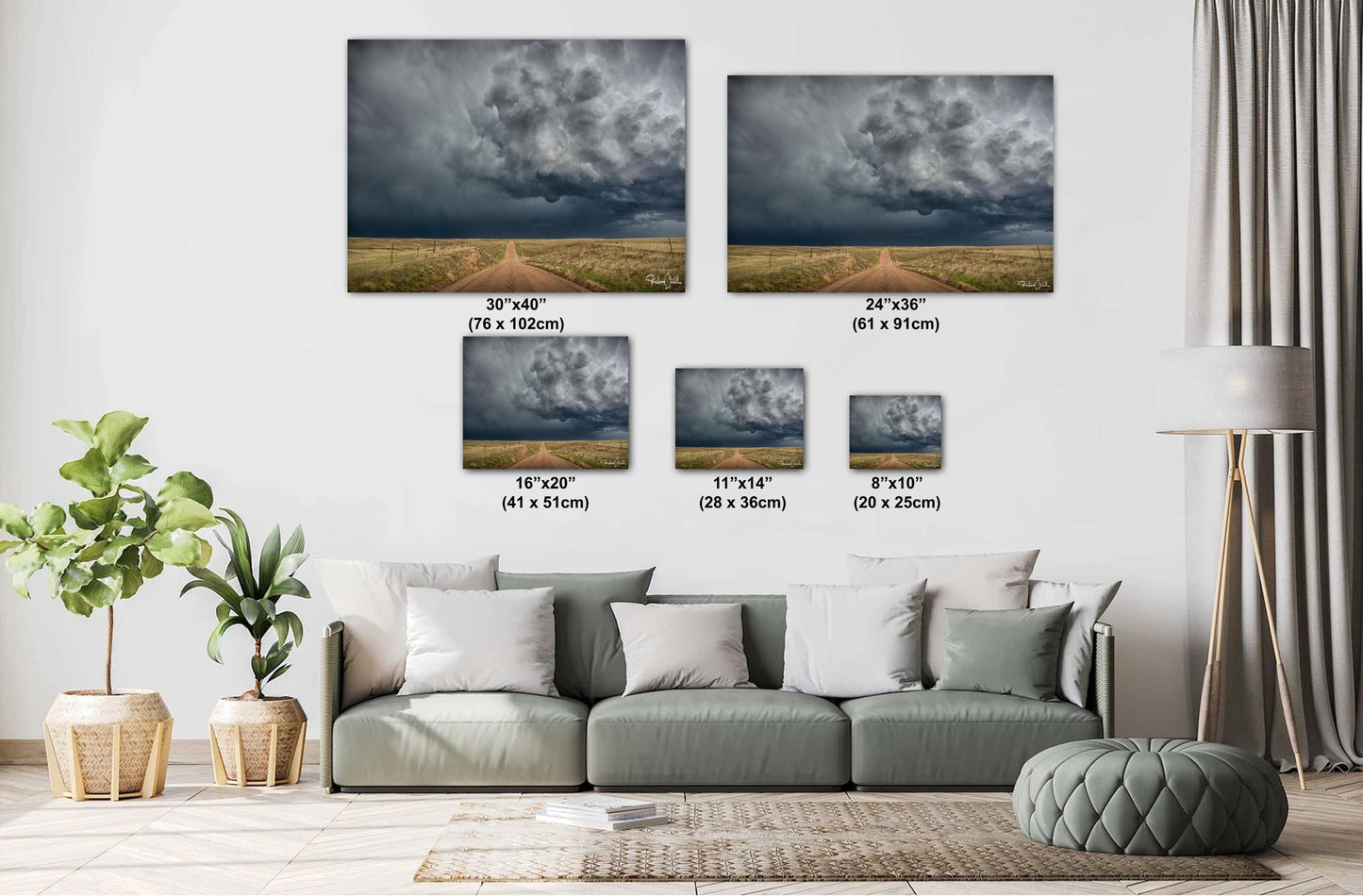 Stormy Supercell Wall Art - Dramatic Storm Print on Metal or Canvas | Nature Photography Gift