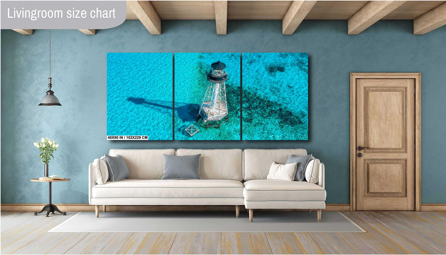 Alligator Reef Lighthouse Print - Florida Keys Wall Art | Ready to Hang Canvas