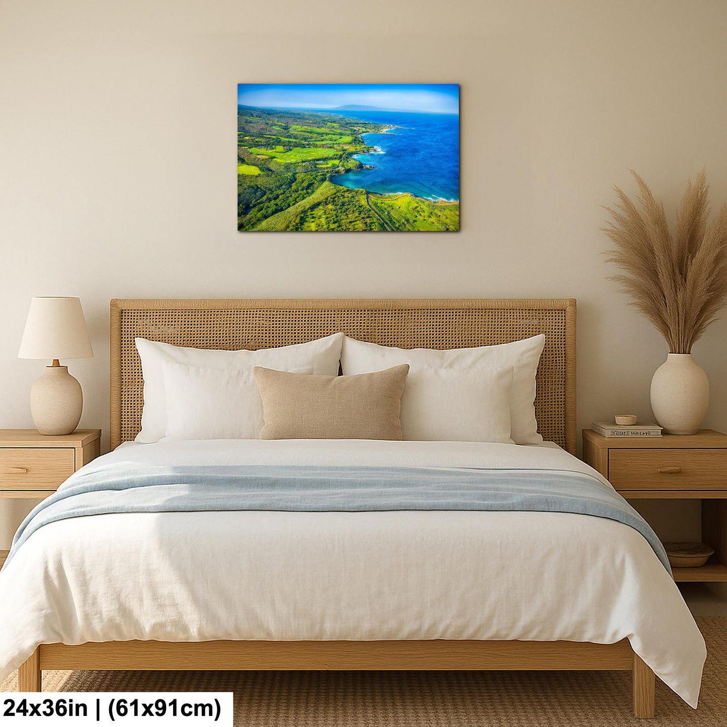 Kapalua Wall Art – Maui Tropical Print | PGA Golf Course Art on Canvas or Metal