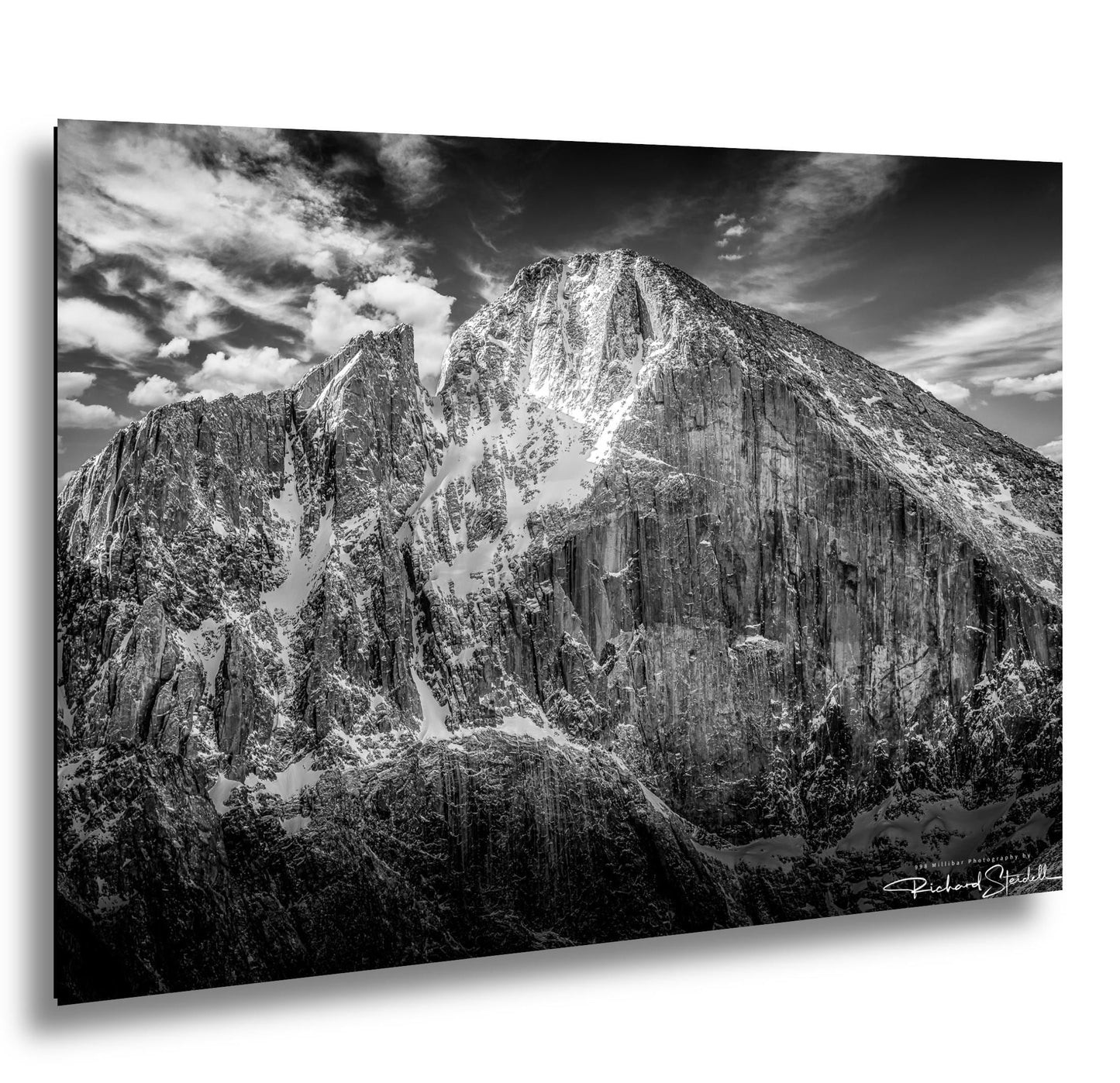 Rocky Mountain Wall Art – Longs Peak Print on Premium Photo Paper Canvas