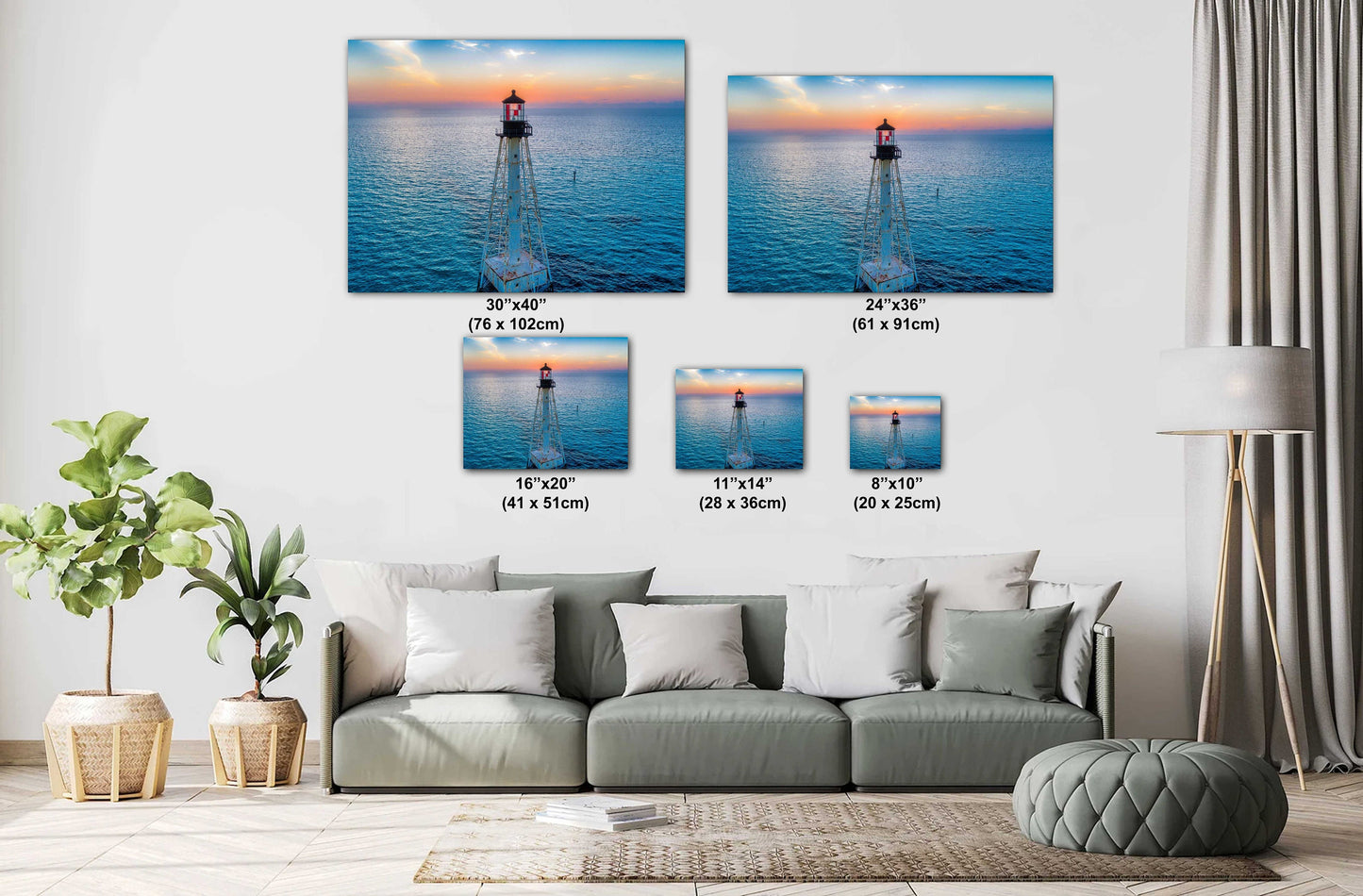 Alligator Reef Lighthouse Print – Nautical Wall Decor | Canvas, Metal & Acrylic Art