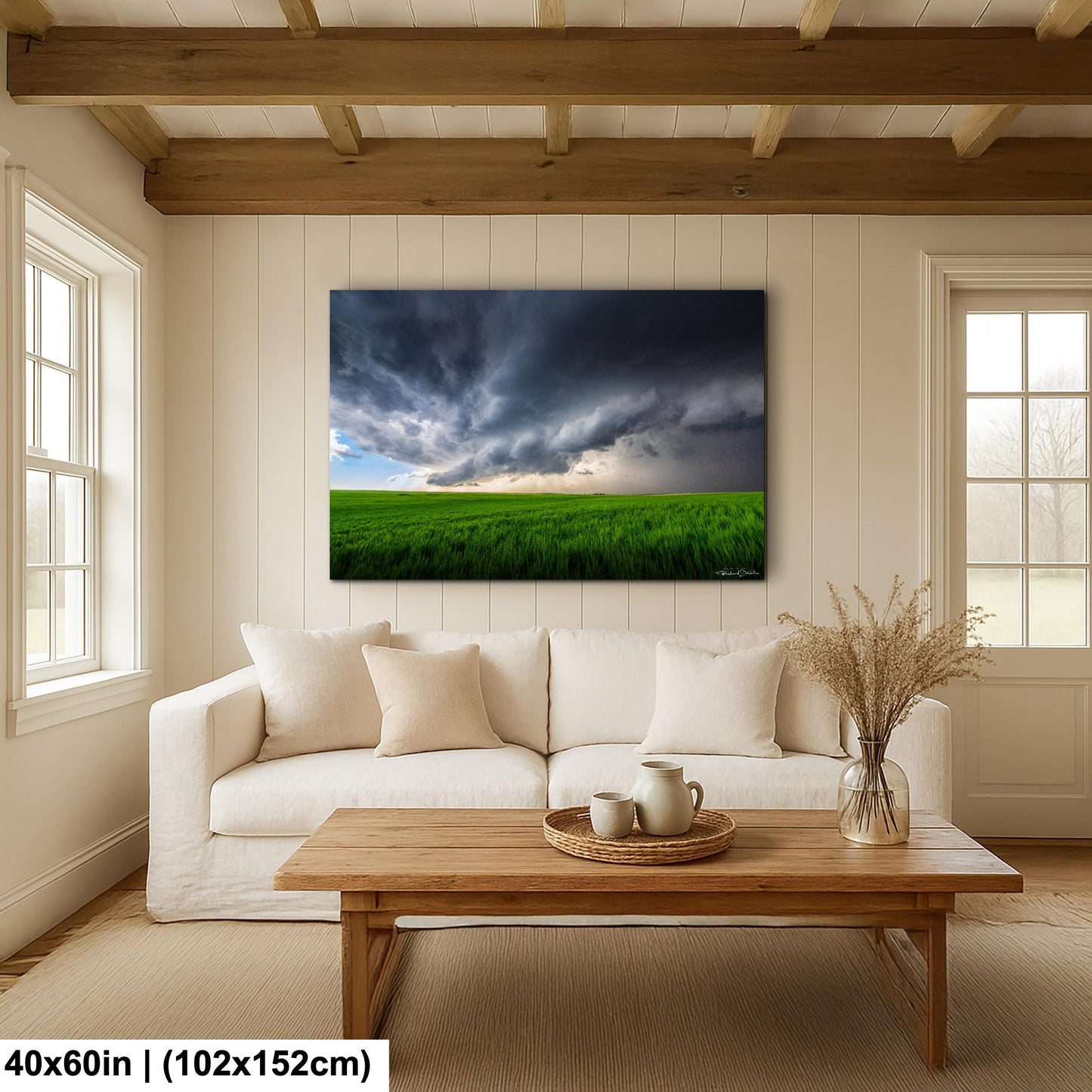 Supercell Storm Photo Print, Dramatic Clouds (Multiple Sizes)
