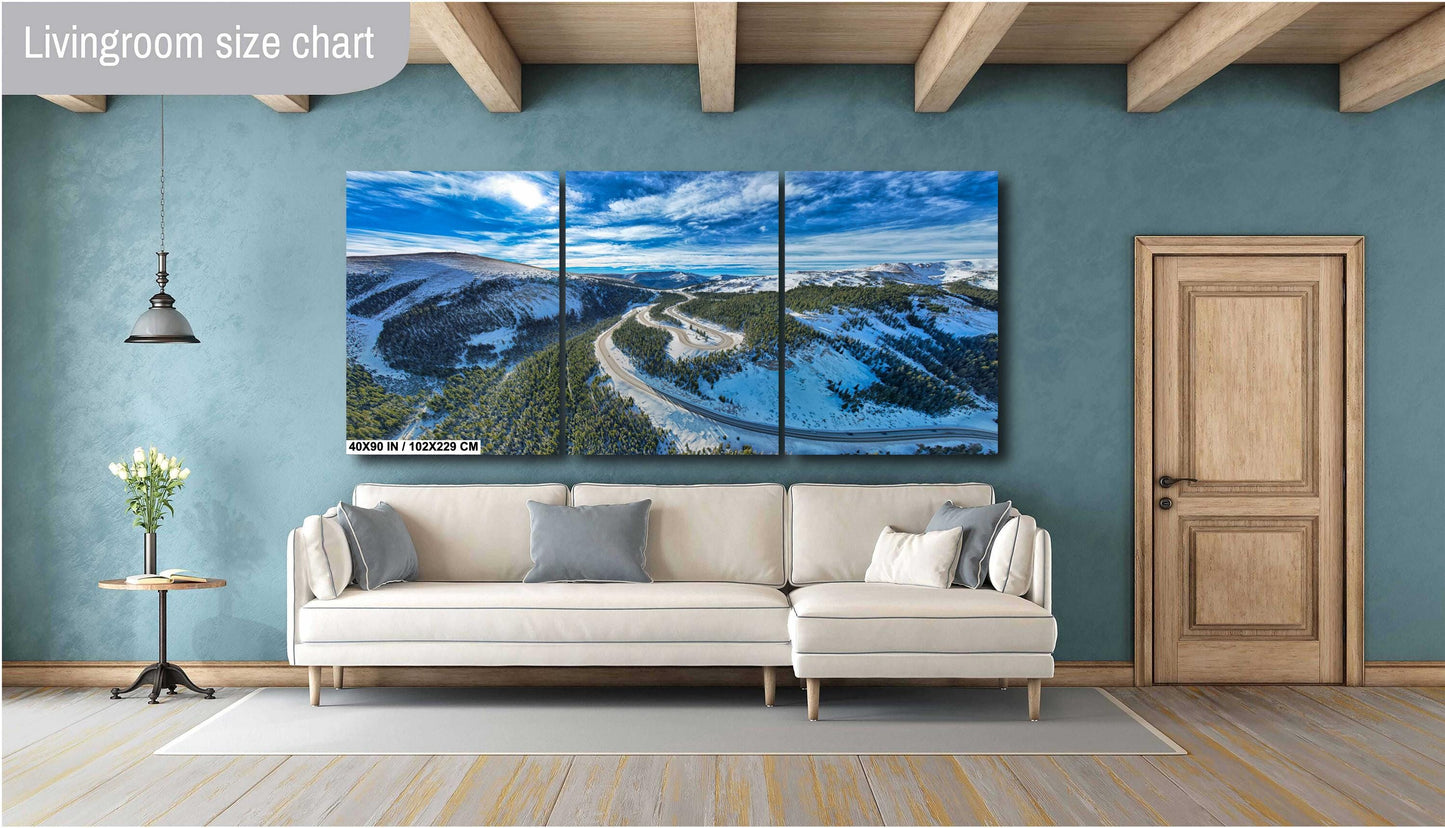 Berthoud Pass Wall Art - Scenic Colorado Mountain Print | Winter Landscape Photo Canvas