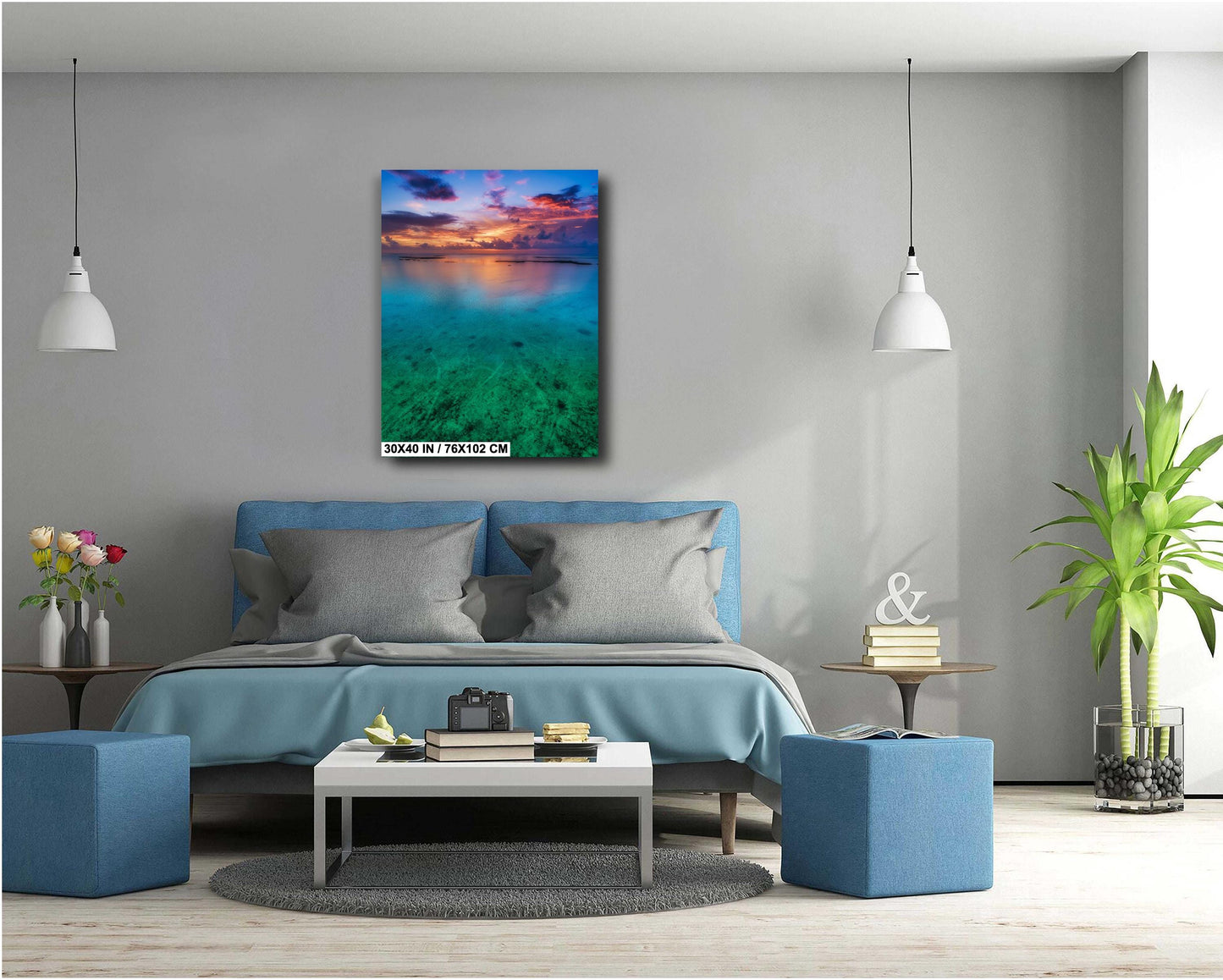 Florida Keys Sunset Canvas | Nautical Wall Decor - Vibrant Coastal Artwork