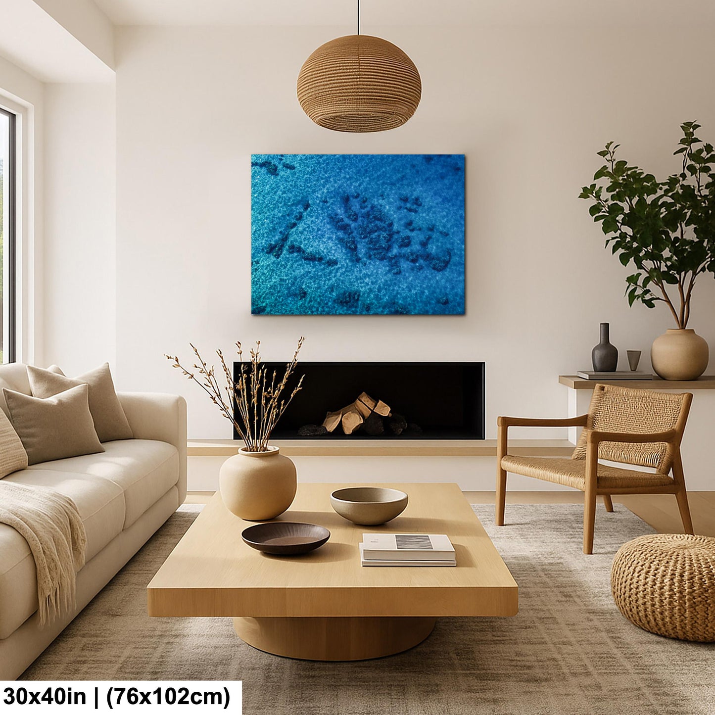 Ocean Reef Photography – Vibrant Coastal Art | Aerial Beach View Print