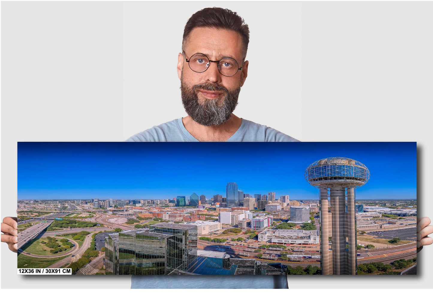 Dallas Skyline Print - Premium Dallas Wall Art | Modern Canvas & Metal Photo