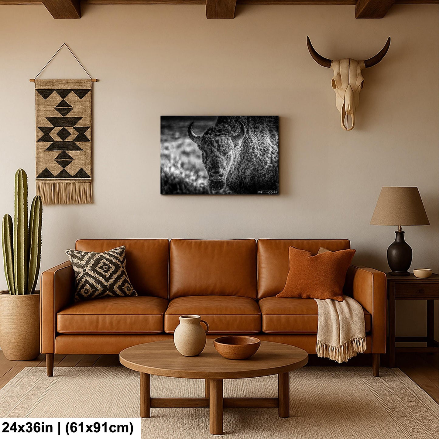 Buffalo Wall Art: Rustic Wildlife Photography - Ready to Hang
