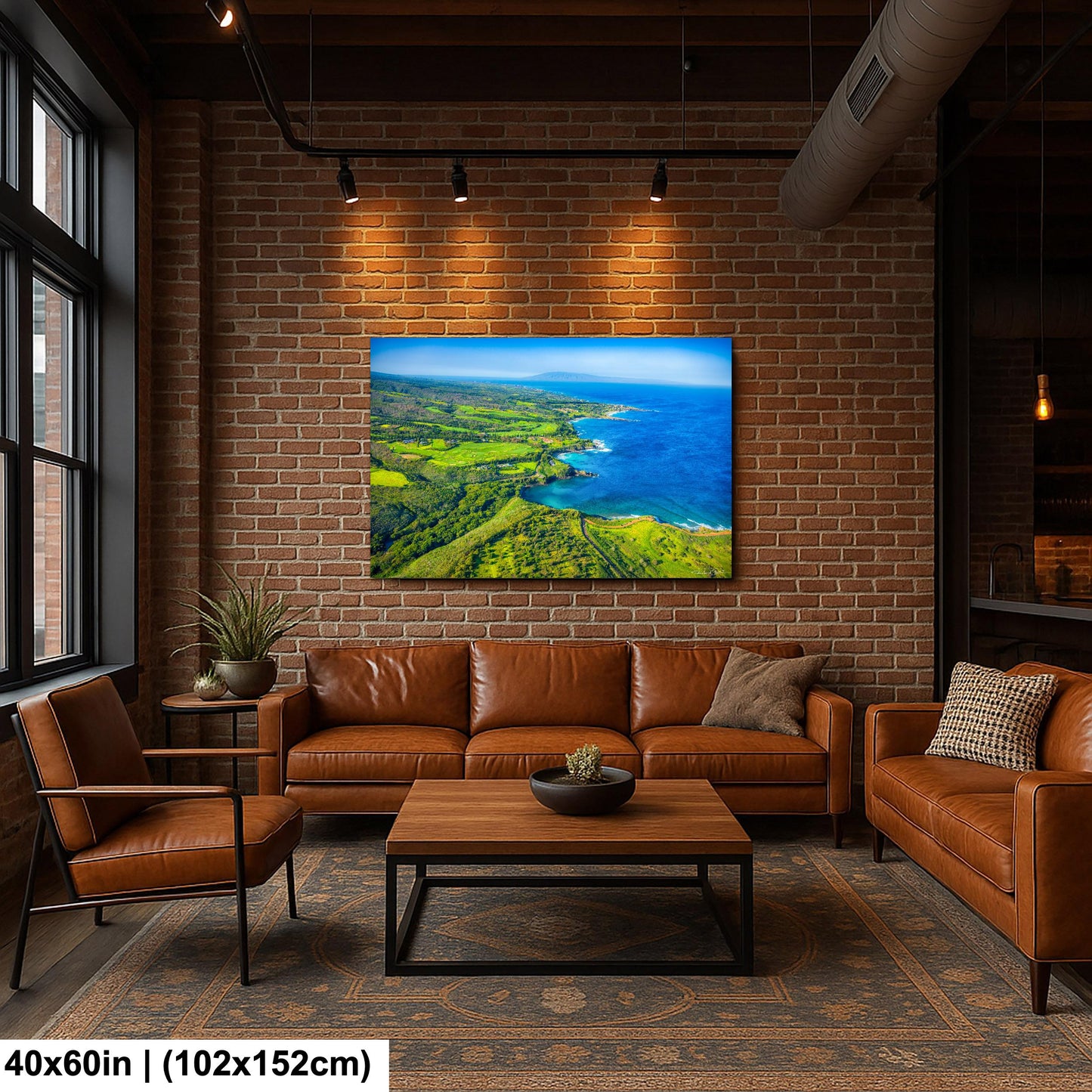 Kapalua Wall Art – Maui Tropical Print | PGA Golf Course Art on Canvas or Metal