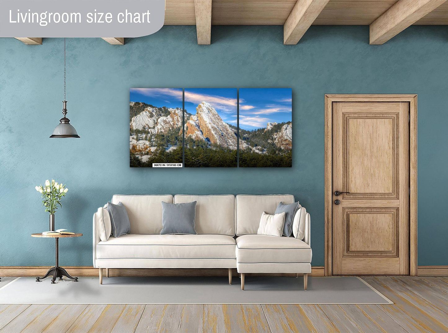 Boulder Flatirons Photo Print – Scenic Mountain Landscape Art | Ready to Hang Canvas
