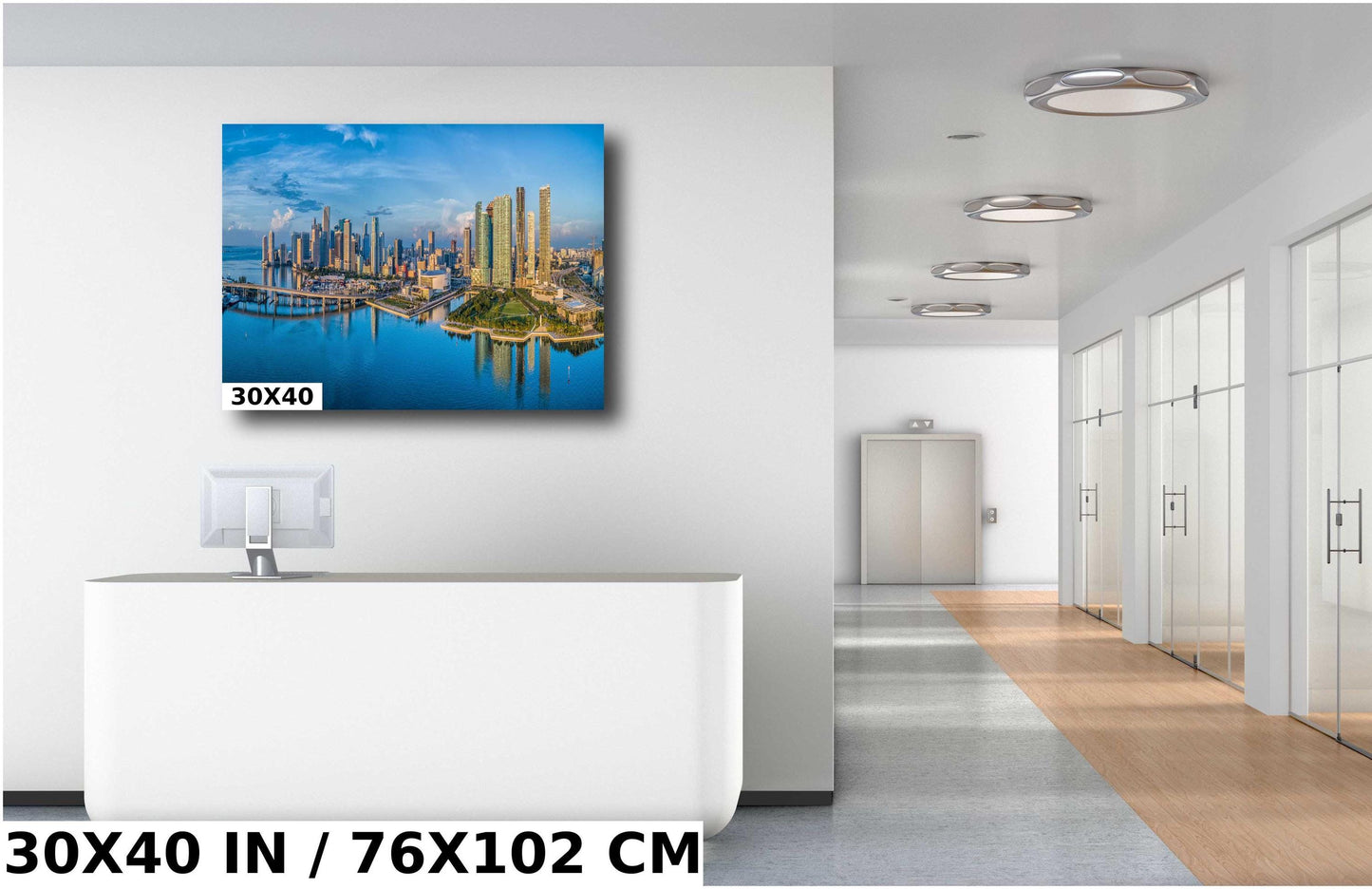 Miami Skyline Wall Art - Panoramic Cityscape On Premium Photo Paper Print