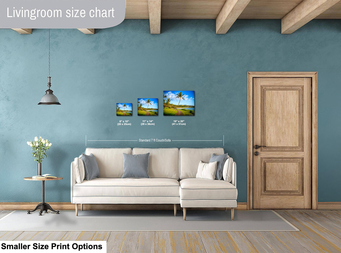 Wailea Walking Path Print - Tropical Island Wall Art | Premium Canvas Decor