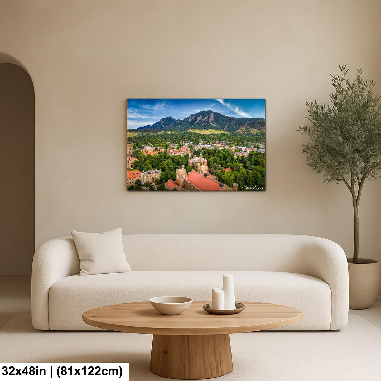 CU Boulder Wall Art – Flatirons Colorado Print | Ready To Hang Canvas