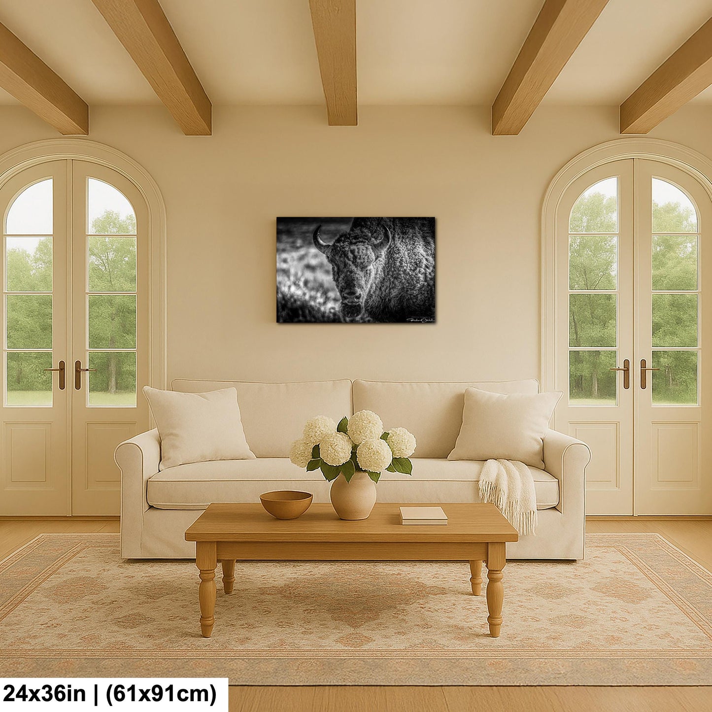 Buffalo Wall Art: Rustic Wildlife Photography - Ready to Hang